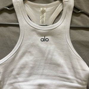 Alo aspire tank top in white